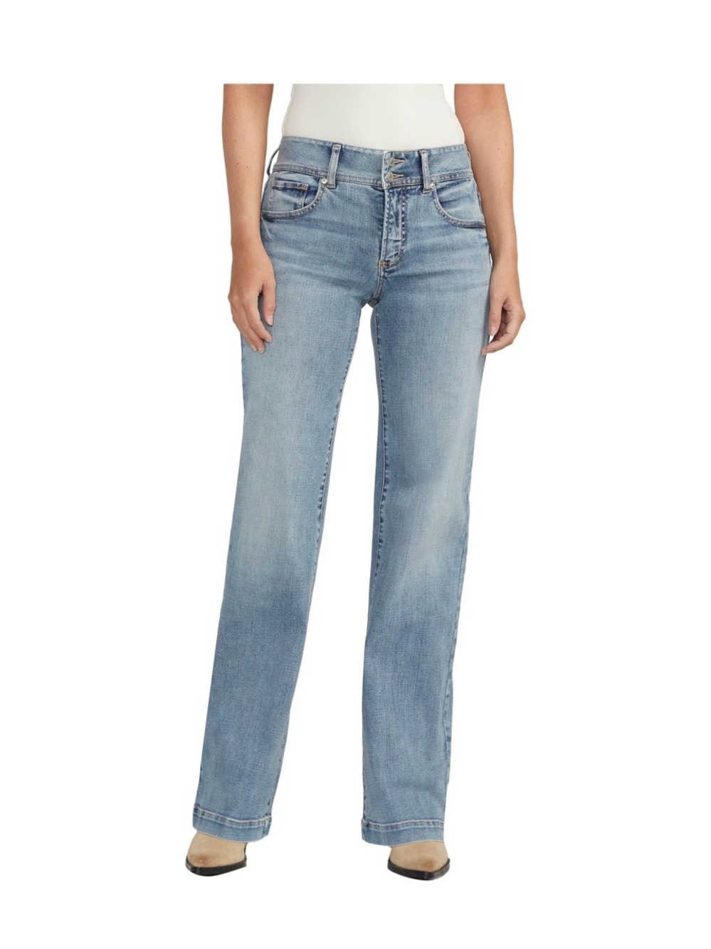 Silver Jeans Light Blue Wide-Leg Denim